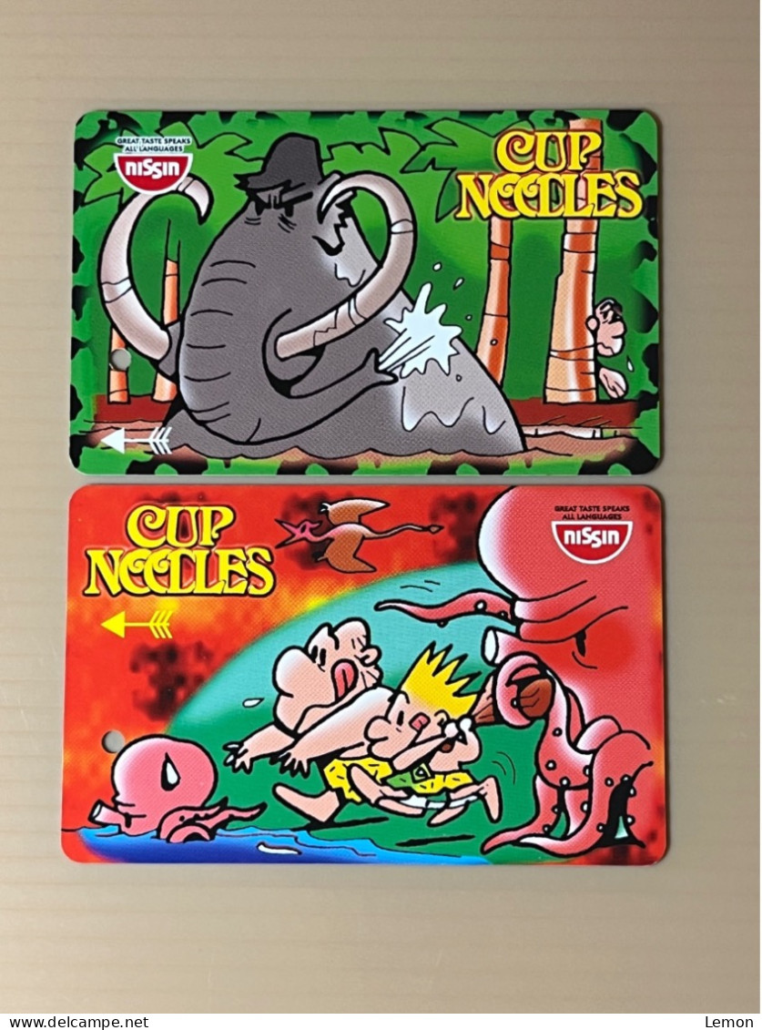 Mint Singapore SMRT TransitLink Metro Train Subway Ticket Card, NISSIN Cup Noodles, Set Of 2 Mint Cards - Singapour