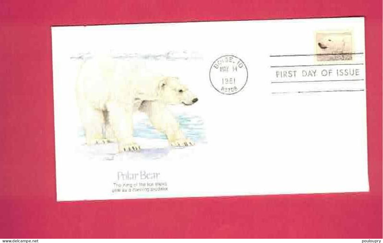 FDC - Lettre De 1981 Des USA EUAN - YT N° 1326 - Ours Polaire - Ours