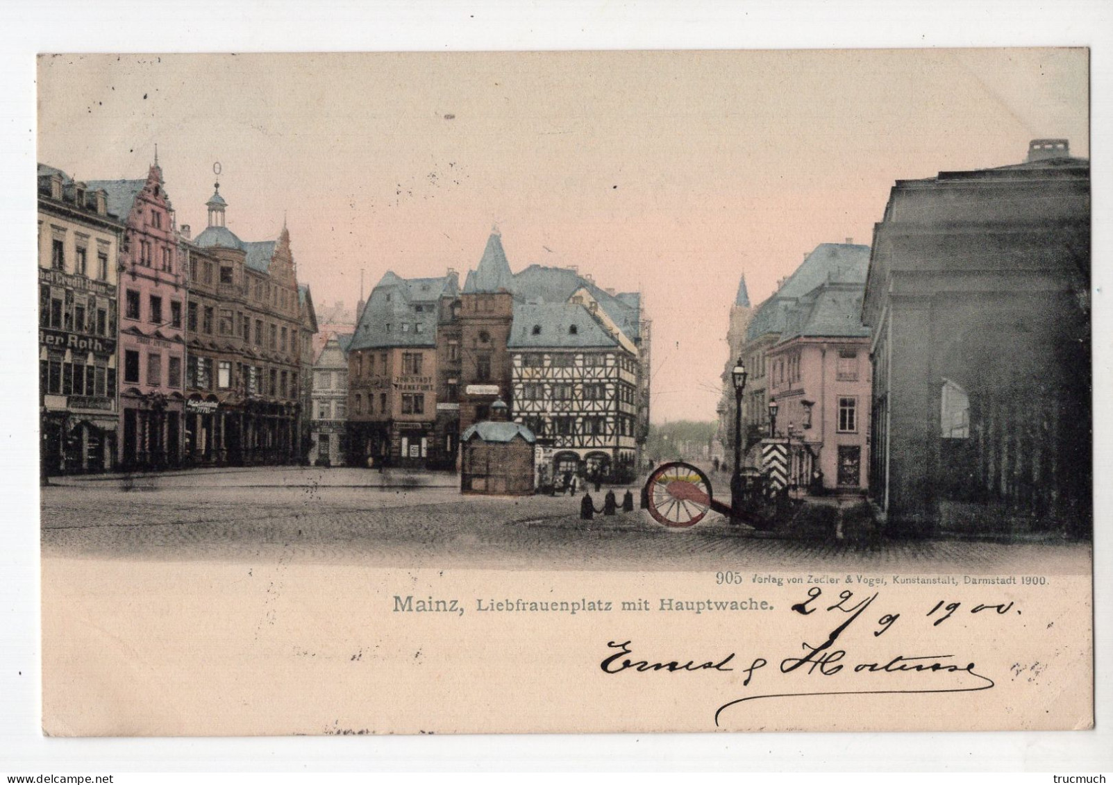 50 - MAINZ - Liebfrauenplatz Mit Hauptwache *1900* Colorisée* - Mainz