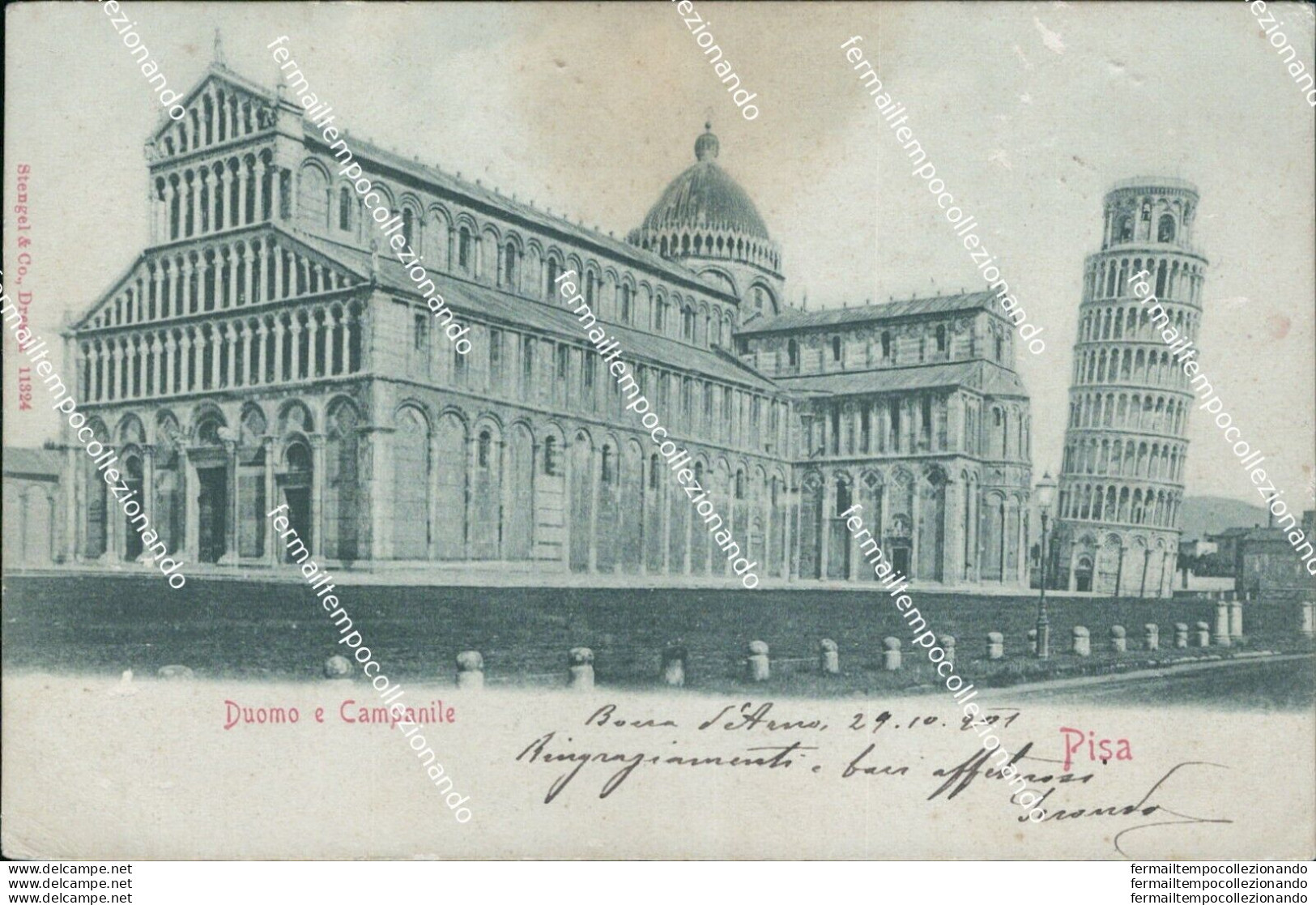 Bo494 Cartolina Pisa Citta' Duomo E Campanile - Pisa