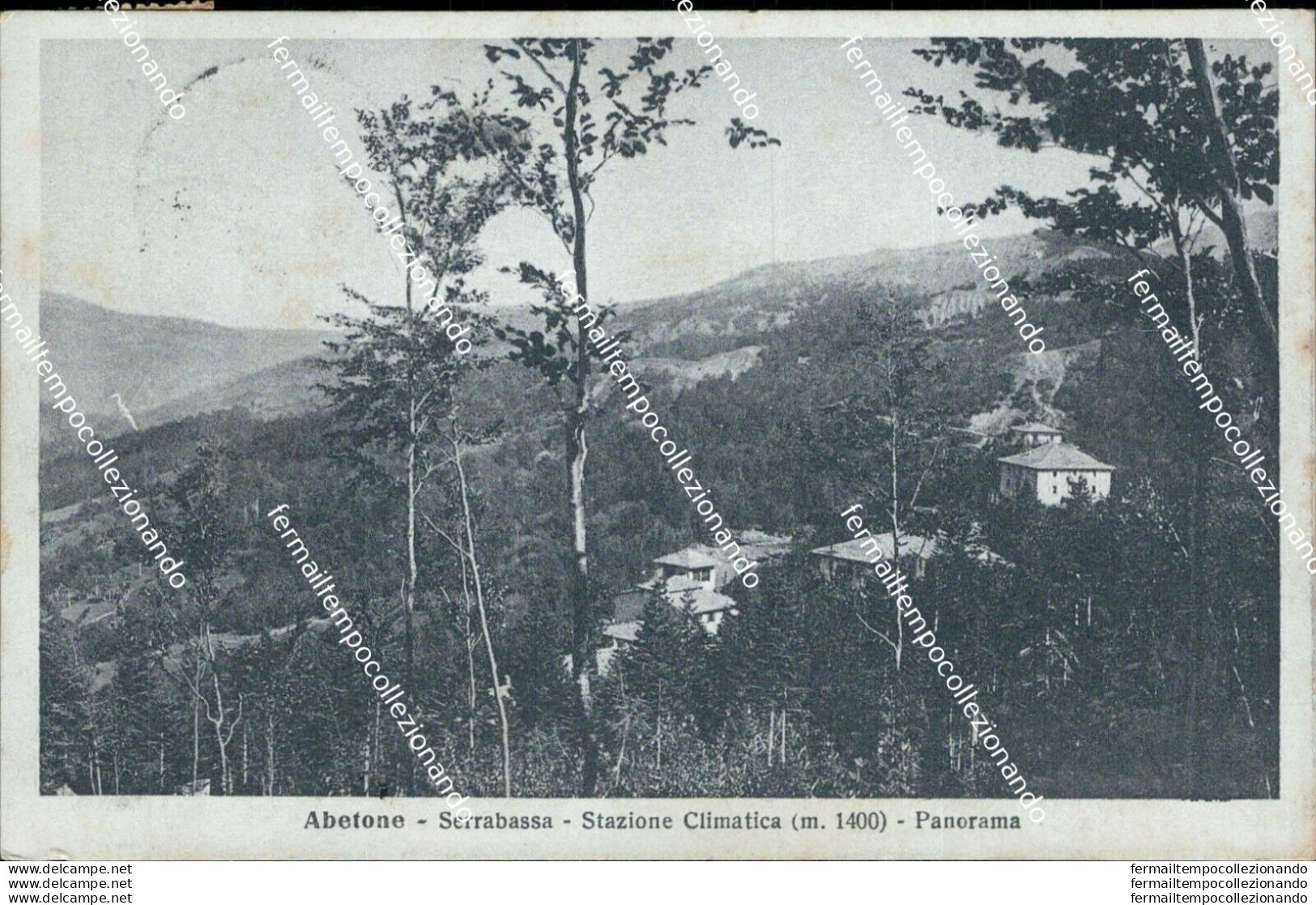 Bg224 Cartolina Abetone Serrabassa Panorama Provincia Di Pistoia - Pistoia