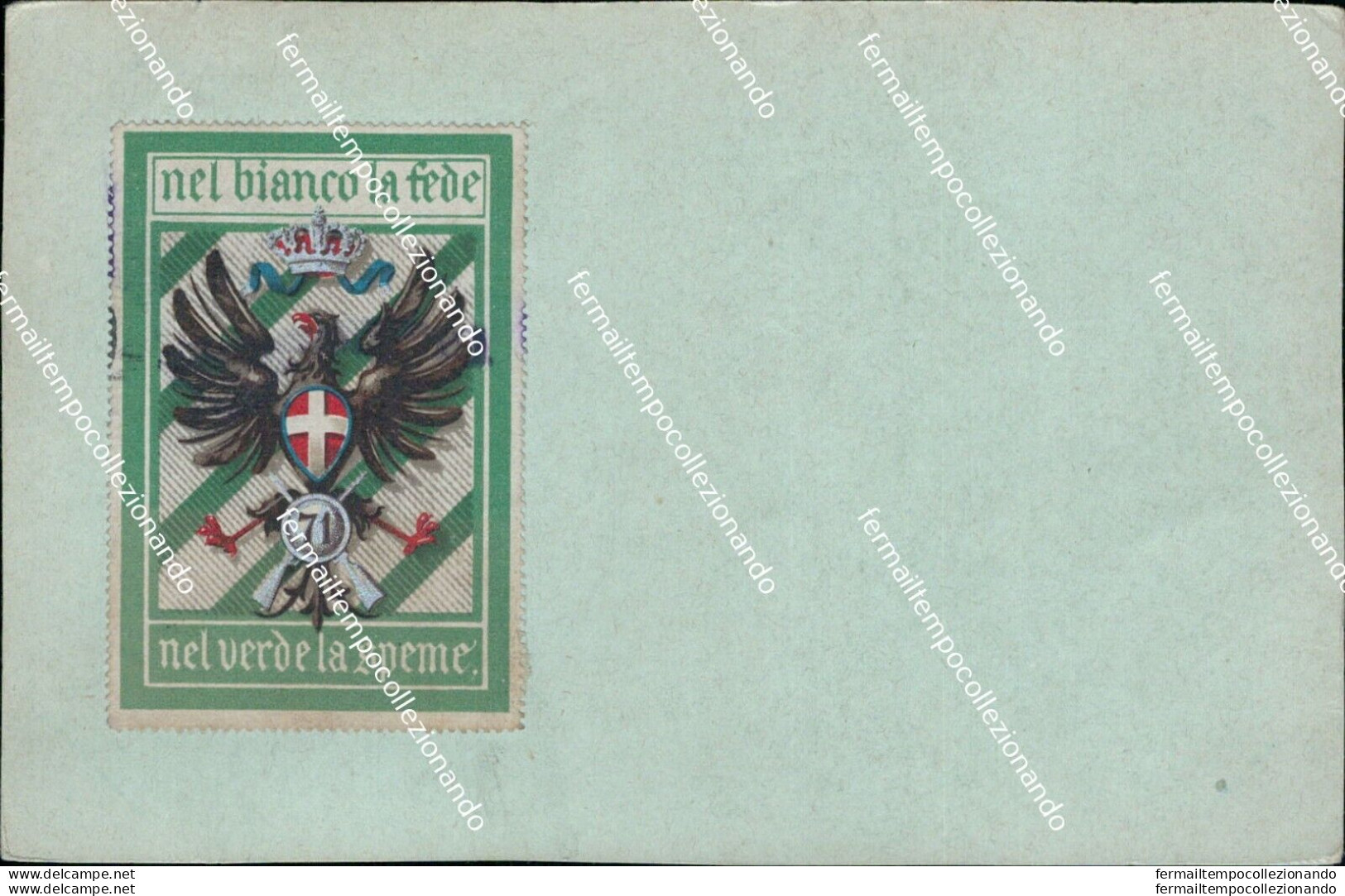 Bz121 Cartolina Militare 71 Reggimento Fanteria Www1 Prima Guerra - Regimientos