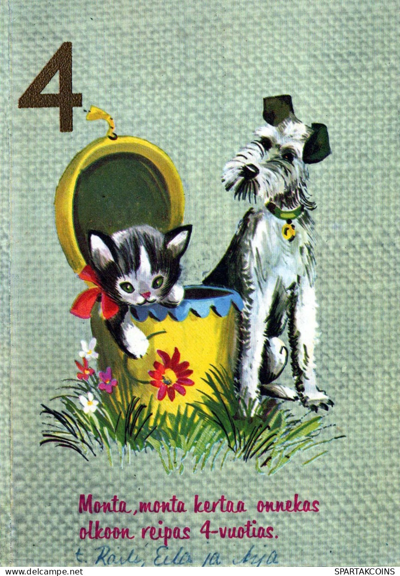 PERRO Animales Vintage Tarjeta Postal CPSM #PBQ679.A - Dogs