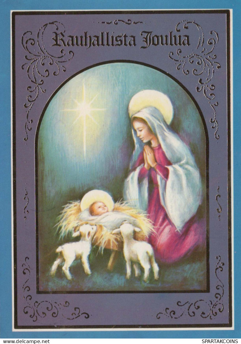 Virgen Mary Madonna Baby JESUS Religion Vintage Postcard CPSM #PBQ053.A - Vierge Marie & Madones