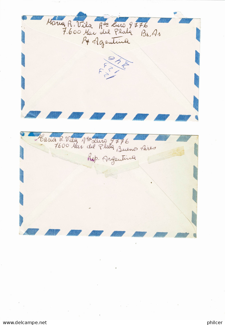 Argentina, 1995/6, 2 Cartas Para Tuy - Brieven En Documenten
