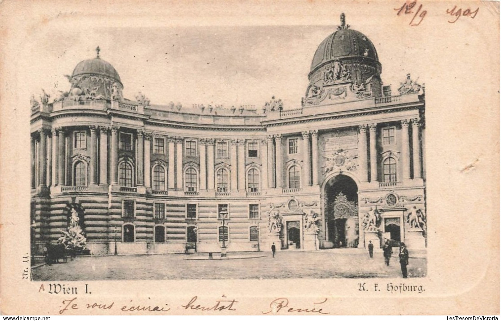 AUTRICHE  - Wien Hofburg Um 1900 - Animé - Carte Postale Ancienne - Andere & Zonder Classificatie