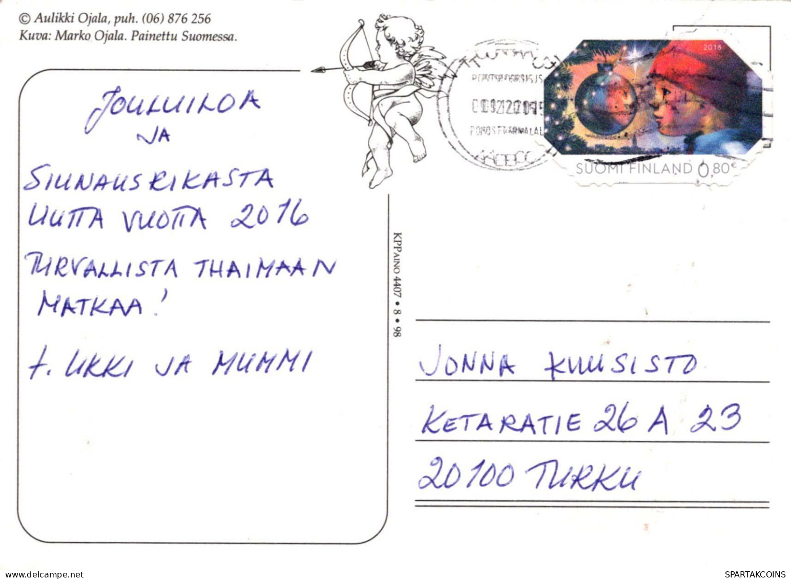 ANGE Noël Vintage Carte Postale CPSM #PBP530.A - Angeli