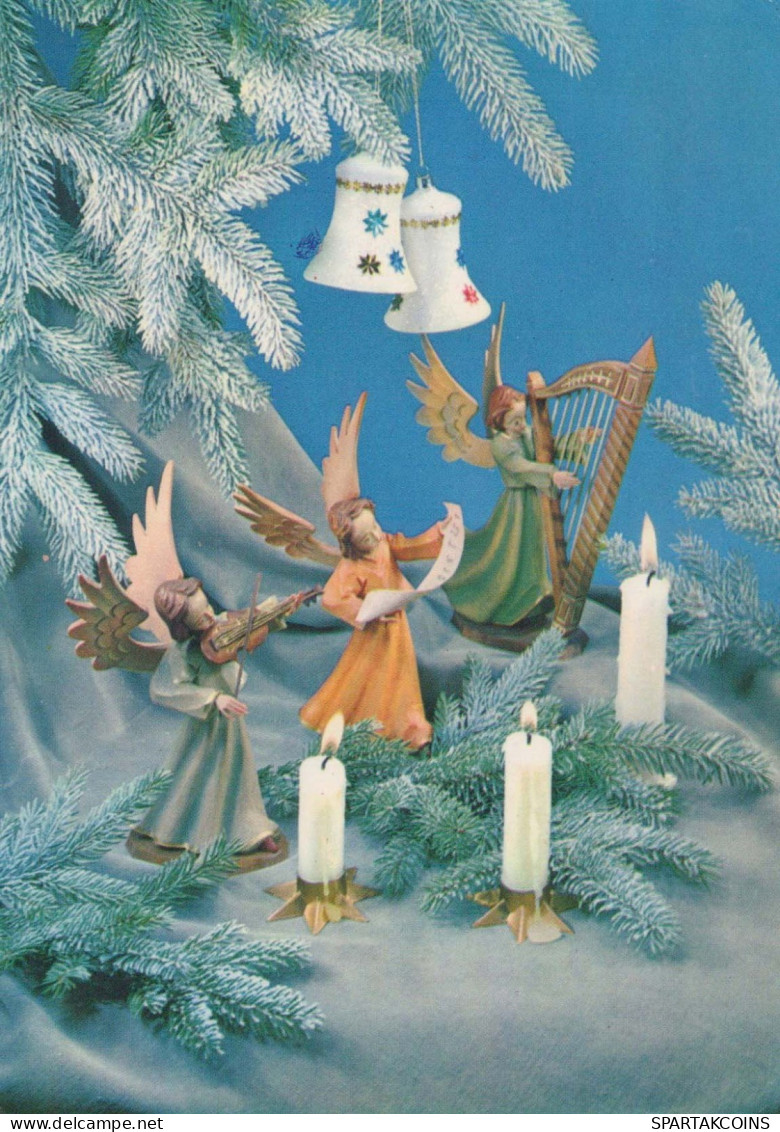 ÁNGEL Navidad Vintage Tarjeta Postal CPSM #PBP343.A - Angels