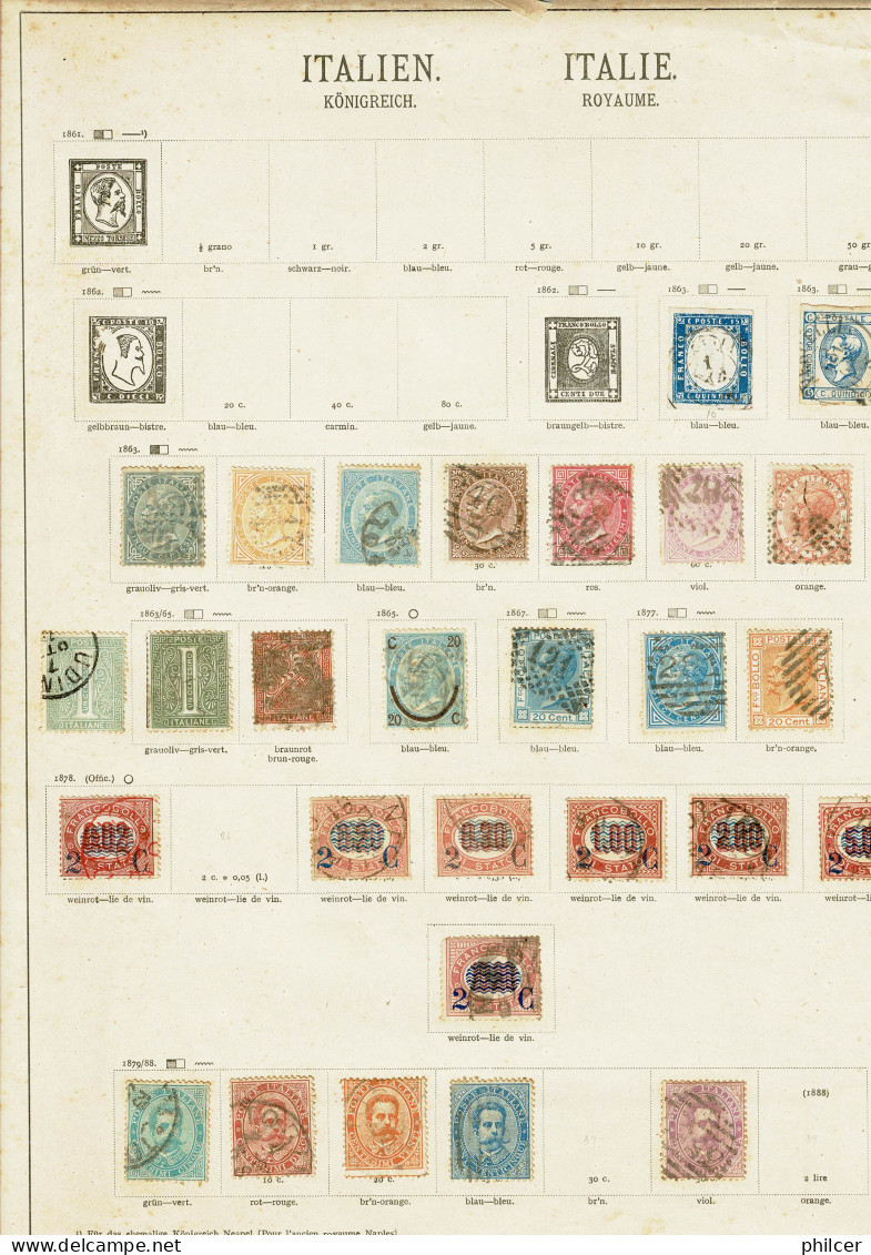 Italy, 1863..., Used - Oblitérés