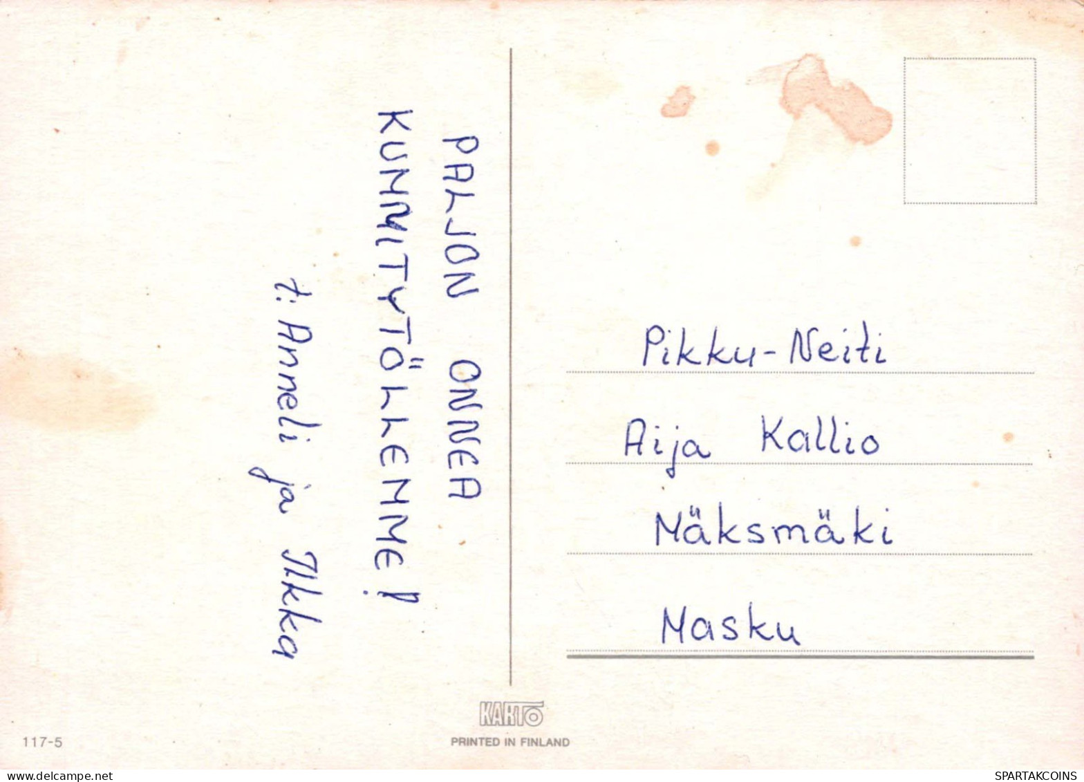 HAPPY BIRTHDAY 6 Year Old GIRL CHILDREN Vintage Postal CPSM #PBT806.A - Anniversaire
