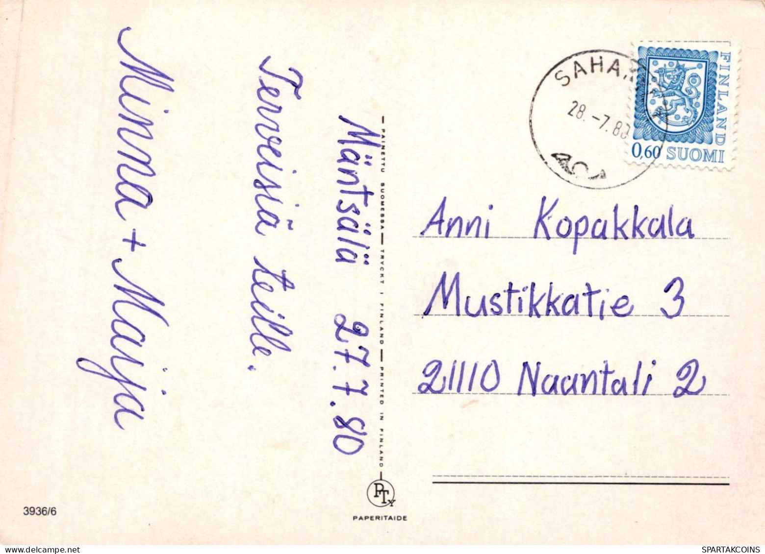 NIÑOS Escenas Paisajes Vintage Tarjeta Postal CPSM #PBT387.A - Escenas & Paisajes