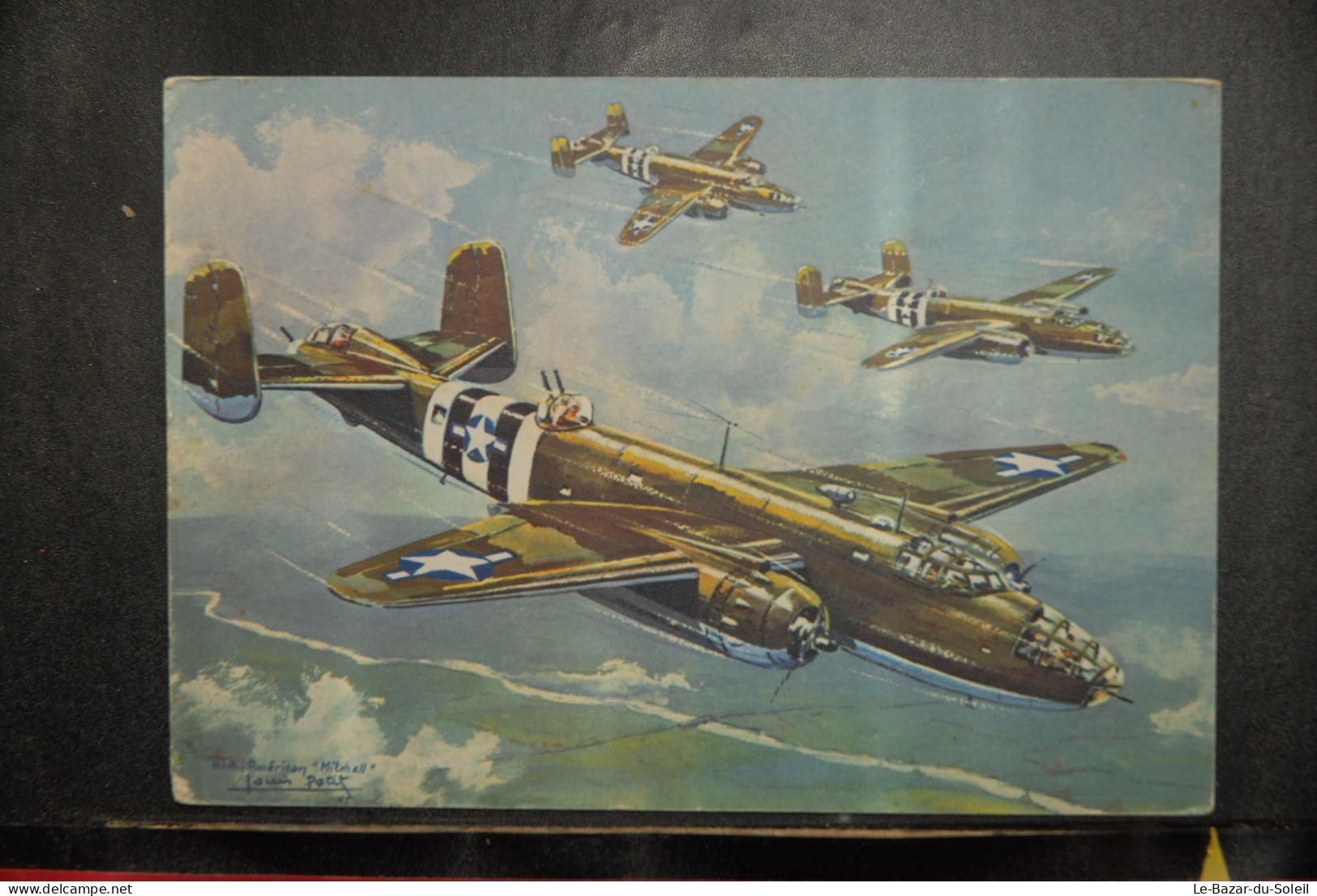 CP,  ILLUSTRATEUR, Louis Petit, Avion, Aviation,  North-American B.25 "Mitchell" (E.U.),   Collection Des Avions Alliés - 1939-1945: 2. Weltkrieg