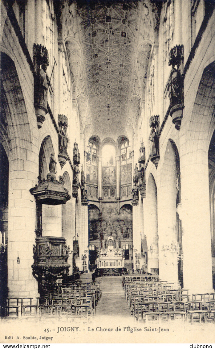 CPA - JOIGNY - LE CHOEUR DE L'EGLISE SAINT JEAN - Joigny