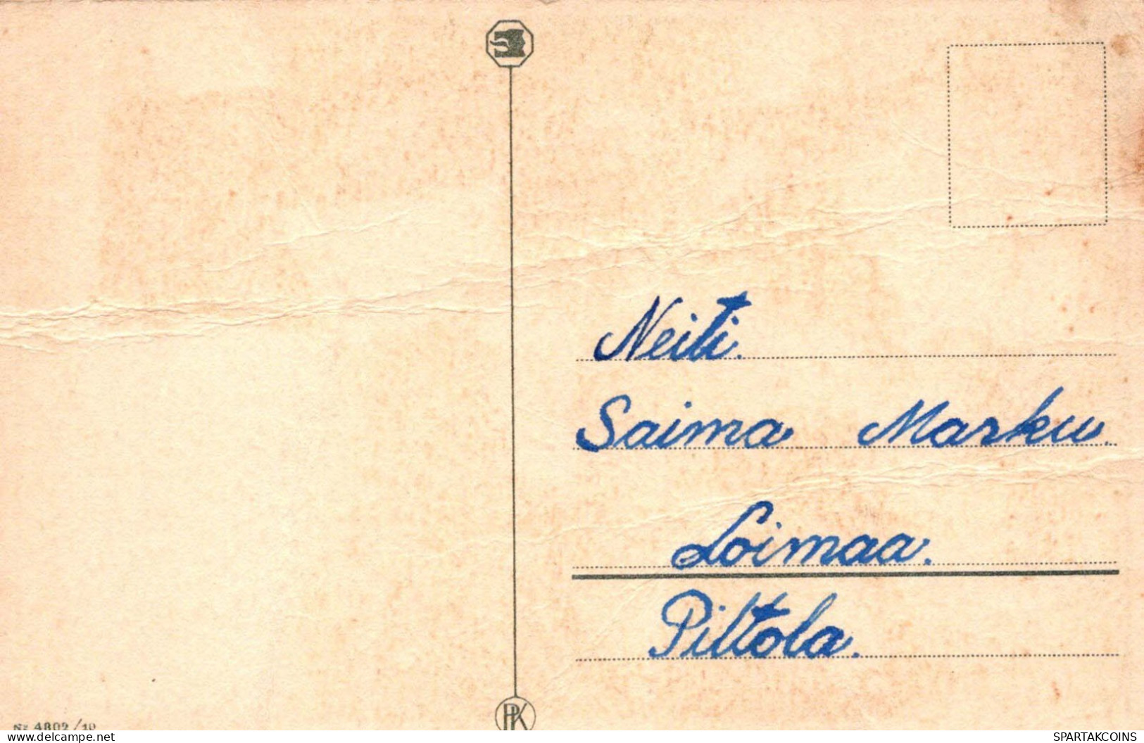 PÂQUES ENFANTS POULET ŒUF Vintage Carte Postale CPA #PKE319.A - Ostern
