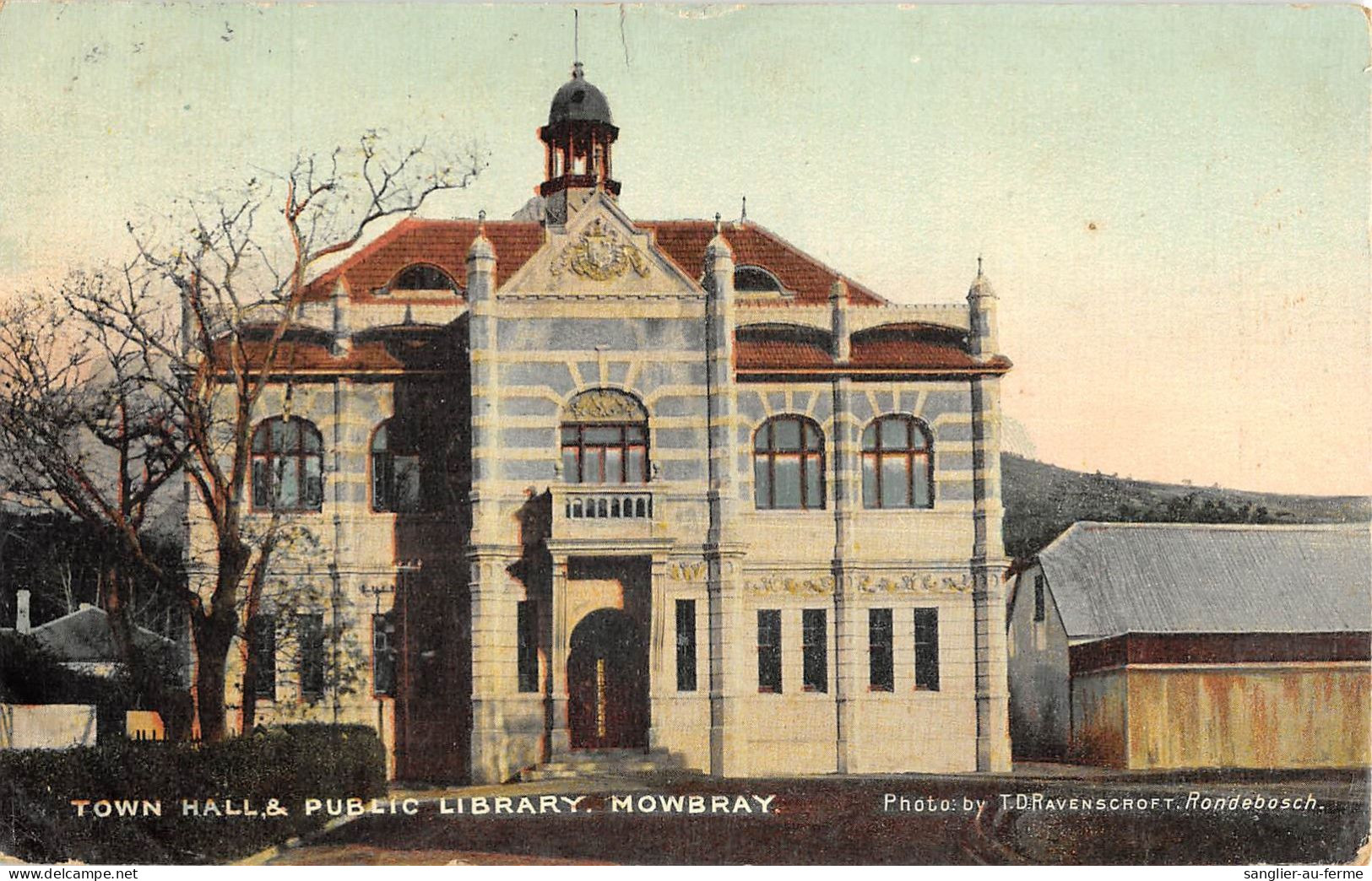 CPA / AFRIQUE DU SUD / TOWN HALL AND PUBLIC LIBRARY / MOWBRAY - South Africa