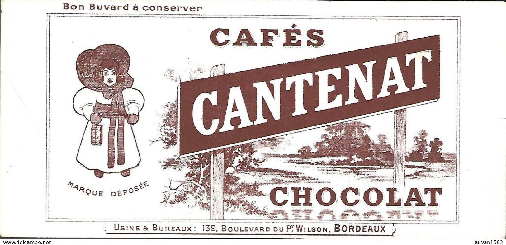 Petit Buvard Cafés Chocolat Cantenat - Chocolat