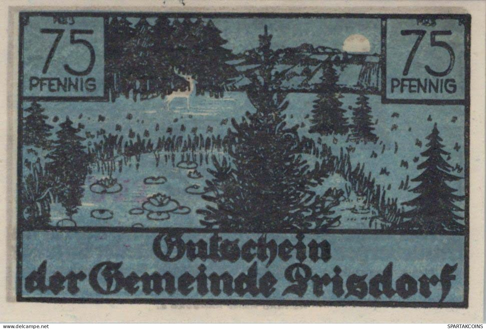 75 PFENNIG 1914-1924 Stadt Prisdorf Schleswig-Holstein UNC DEUTSCHLAND #PB763 - Lokale Ausgaben