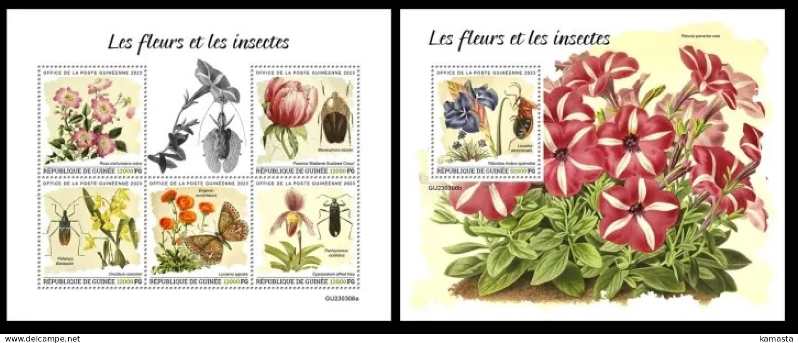 Guinea  2023 Flowers & Insects. (306) OFFICIAL ISSUE - Otros & Sin Clasificación