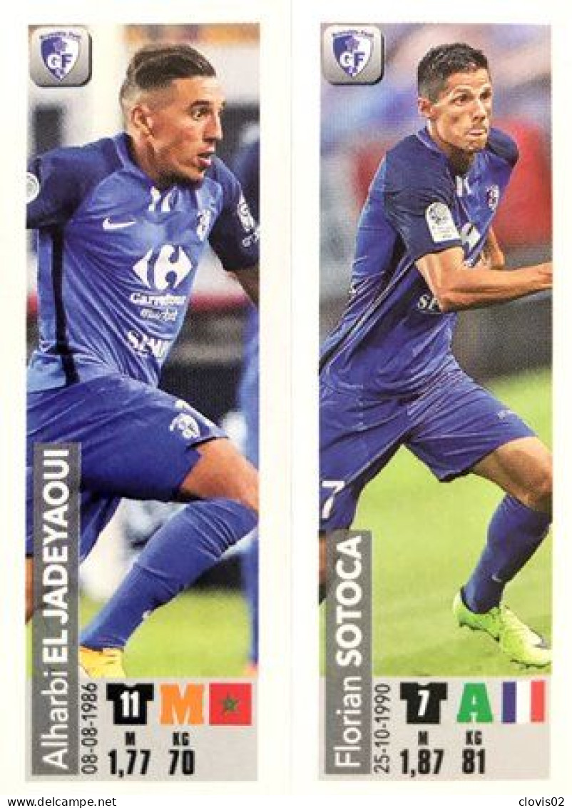 532 Alharbi El Jadeyaoui / Florian Sotoca - Grenoble Foot 38 - Panini Foot France 2018-2019 Sticker Vignette - Edition Française