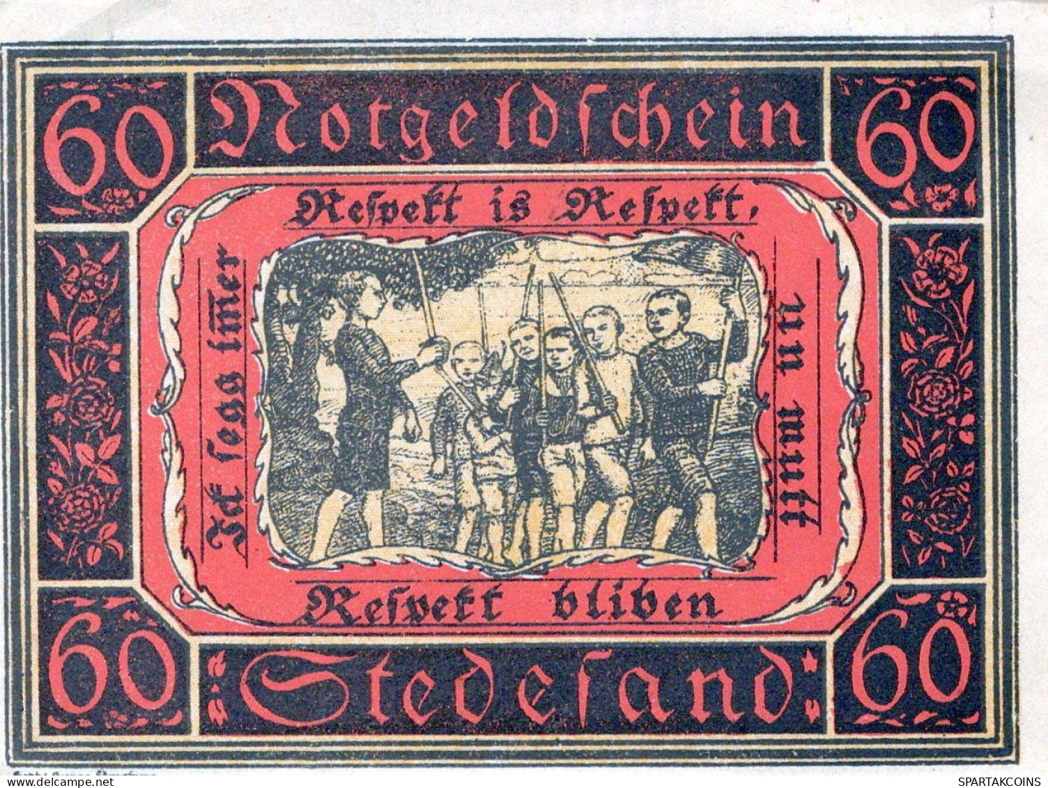 60 PFENNIG 1920 Stadt STEDESAND Schleswig-Holstein UNC DEUTSCHLAND #PH492 - Lokale Ausgaben
