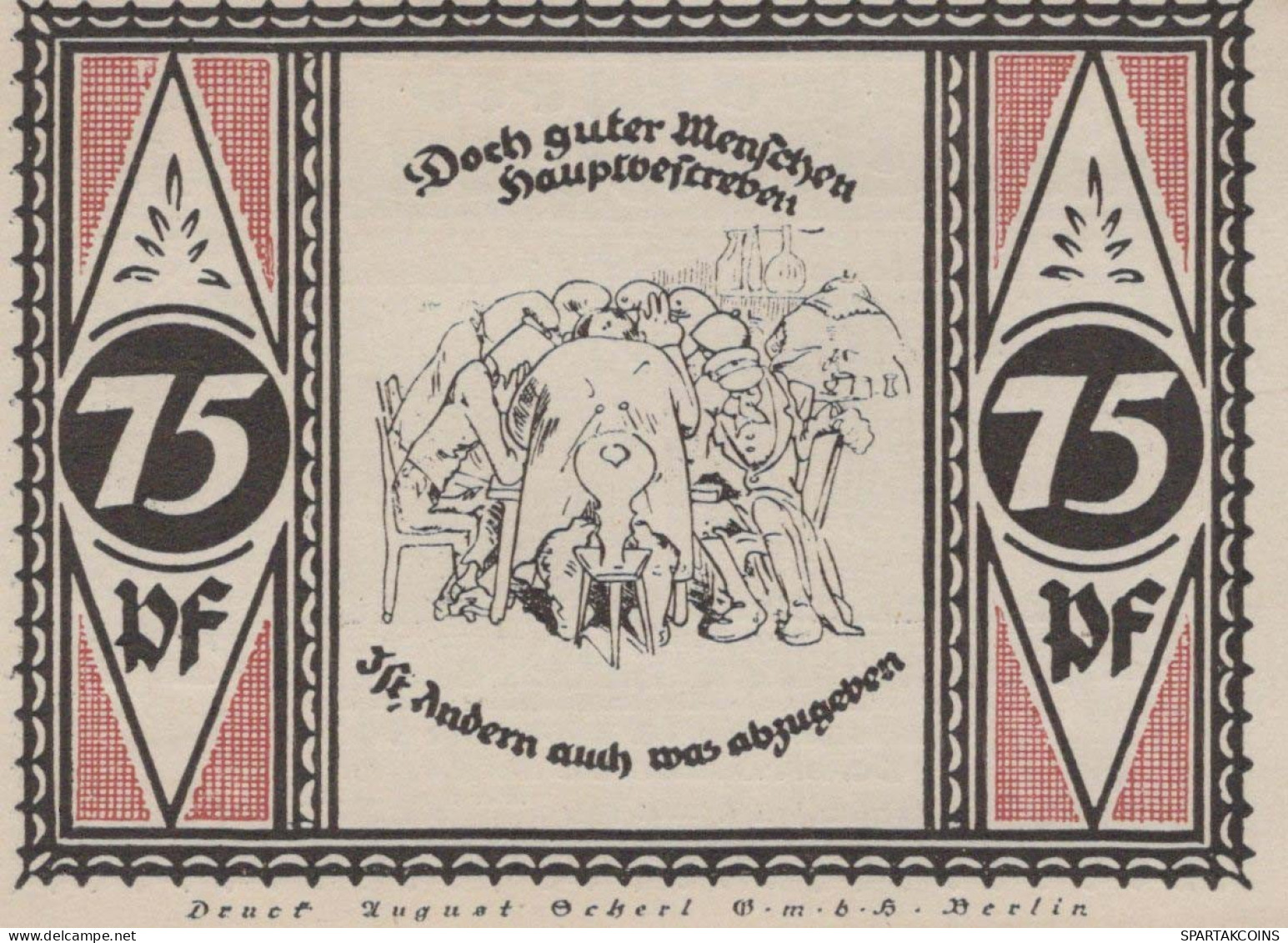 75 PFENNIG 1921 Stadt STOLZENAU Hanover UNC DEUTSCHLAND Notgeld Banknote #PJ070 - Lokale Ausgaben