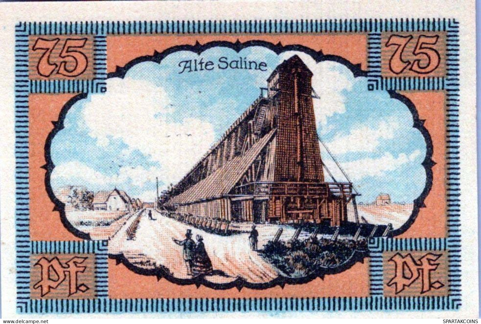 75 PFENNIG 1921 Stadt KOLBERG Pomerania DEUTSCHLAND Notgeld Banknote #PF503 - [11] Local Banknote Issues