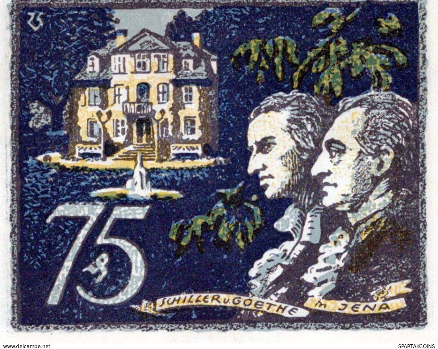 75 PFENNIG 1921 Stadt JENA Thuringia UNC DEUTSCHLAND Notgeld Banknote #PH710 - [11] Local Banknote Issues