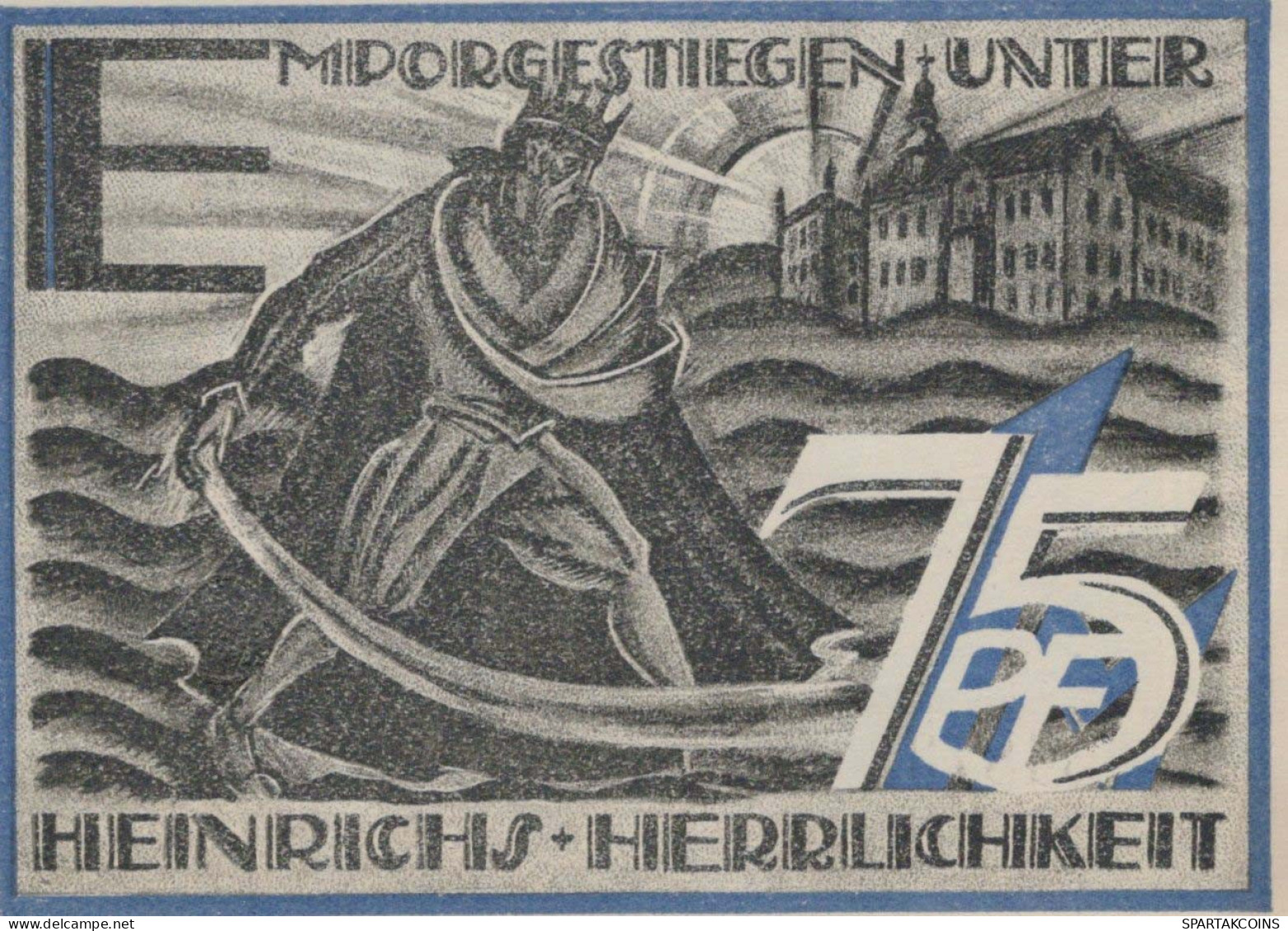 75 PFENNIG 1921 Stadt GERA Thuringia DEUTSCHLAND Notgeld Banknote #PD493 - Lokale Ausgaben