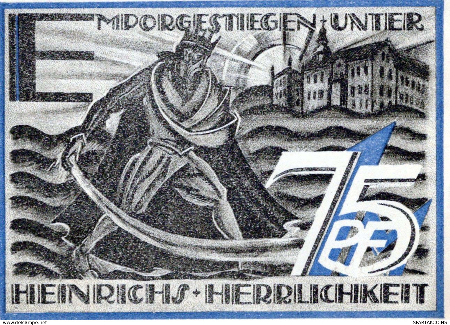 75 PFENNIG 1921 Stadt GERA Thuringia DEUTSCHLAND Notgeld Banknote #PD493 - [11] Local Banknote Issues