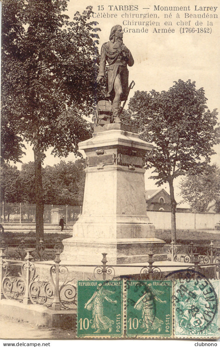 CPA - TARBES - MONUMENT LARREY - Tarbes