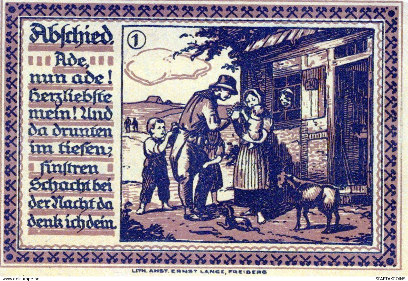 75 PFENNIG 1921 Stadt FREIBERG Saxony UNC DEUTSCHLAND Notgeld Banknote #PA589 - [11] Local Banknote Issues