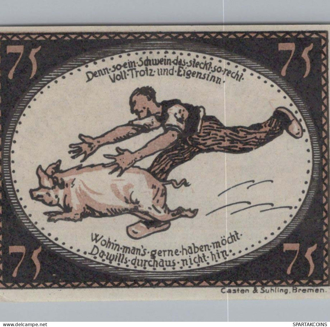 75 PFENNIG 1921 Stadt DIEPHOLZ Hanover UNC DEUTSCHLAND Notgeld Banknote #PA461 - [11] Emisiones Locales
