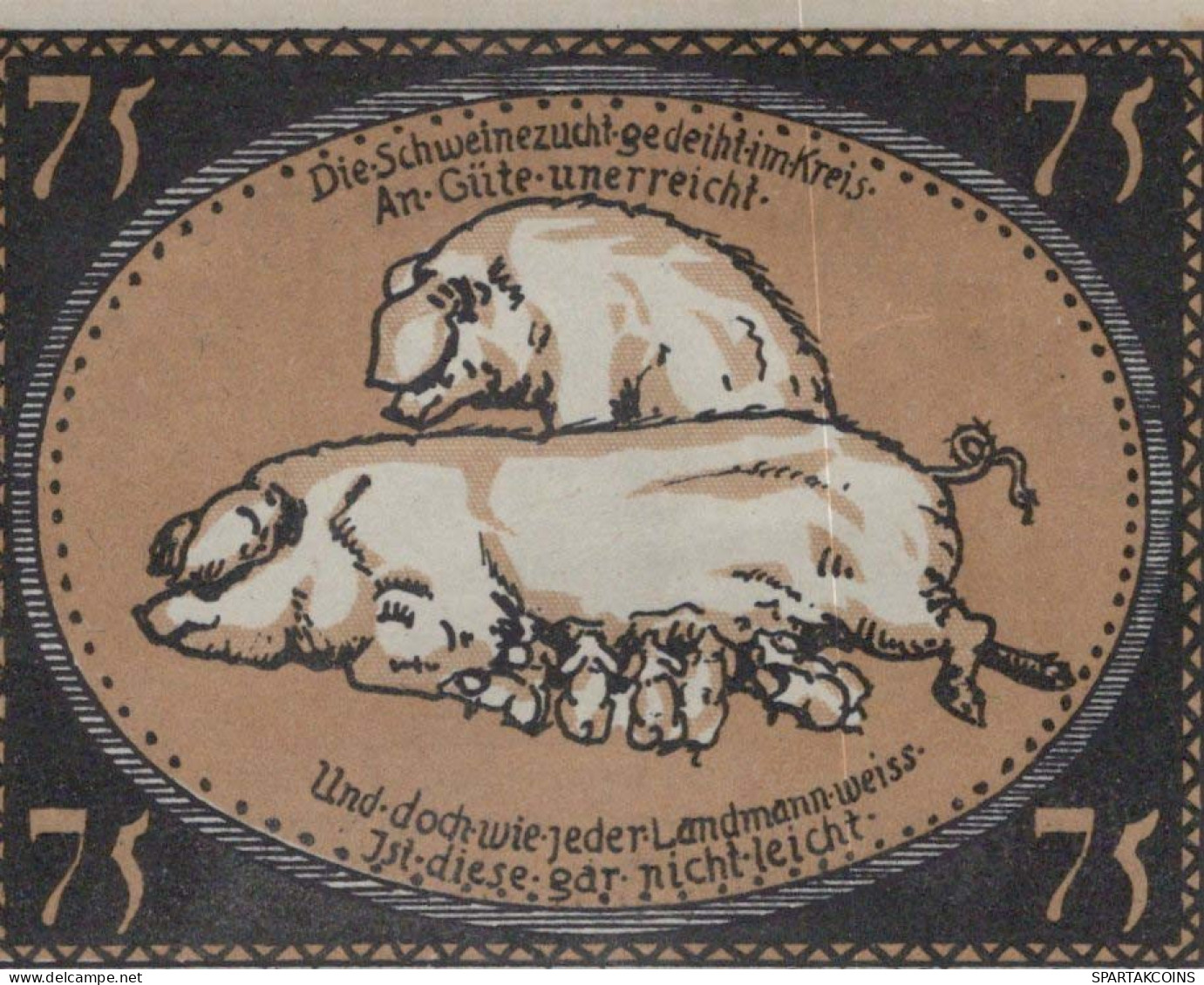 75 PFENNIG 1921 Stadt DIEPHOLZ Hanover UNC DEUTSCHLAND Notgeld Banknote #PA458 - Lokale Ausgaben
