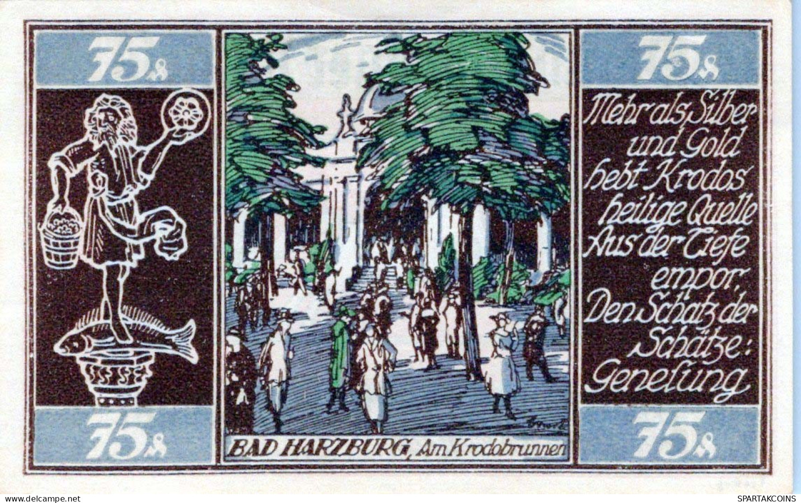 75 PFENNIG 1921 Stadt BRUNSWICK Brunswick UNC DEUTSCHLAND Notgeld #PA285 - [11] Local Banknote Issues