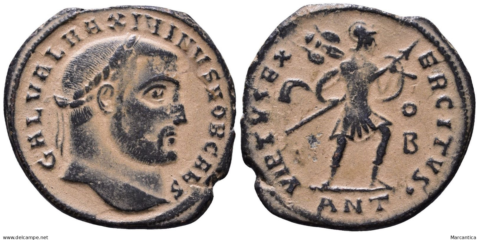 Maximinus II Daia, Caesar (305-313 AD). Antioch AE Follis (24 Mm 4,65 G) - The Christian Empire (307 AD Tot 363 AD)