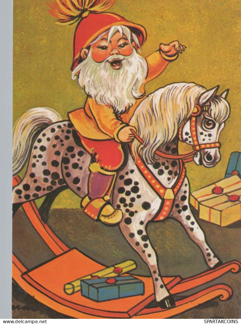 SANTA CLAUS Happy New Year Christmas Vintage Postcard CPSM #PBL164.GB - Santa Claus