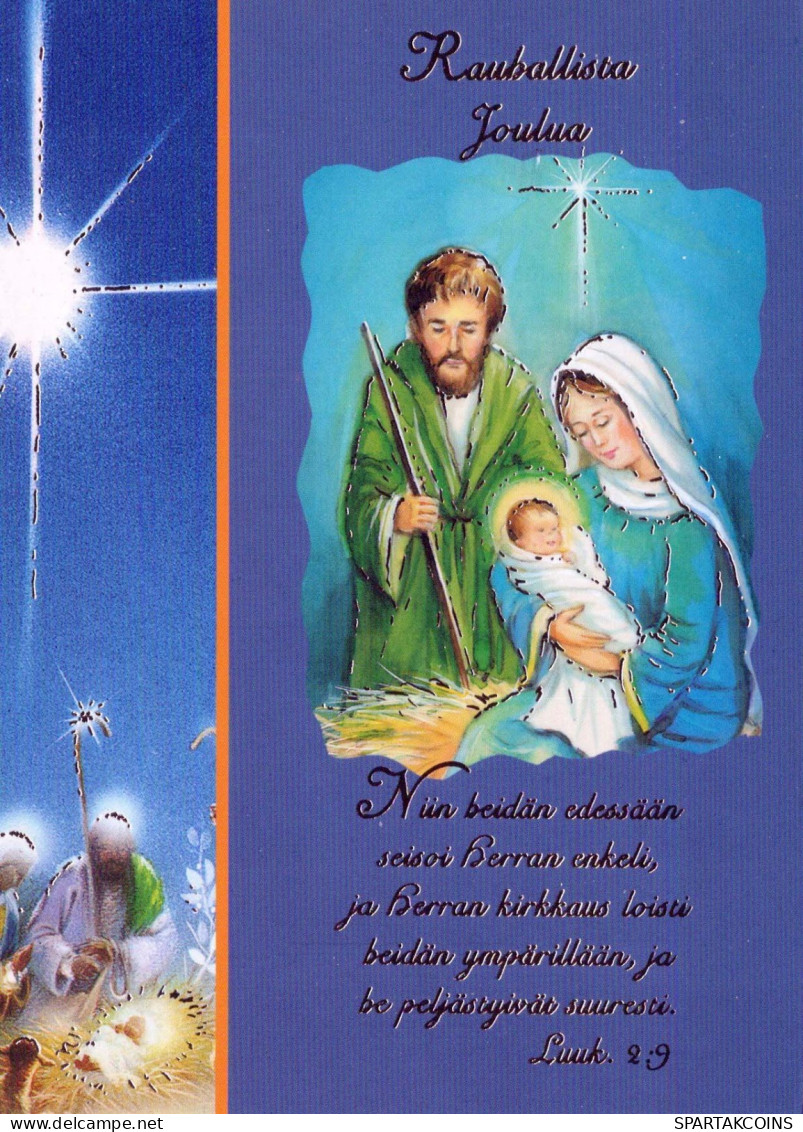 Virgen Mary Madonna Baby JESUS Christmas Religion Vintage Postcard CPSM #PBB950.GB - Vierge Marie & Madones