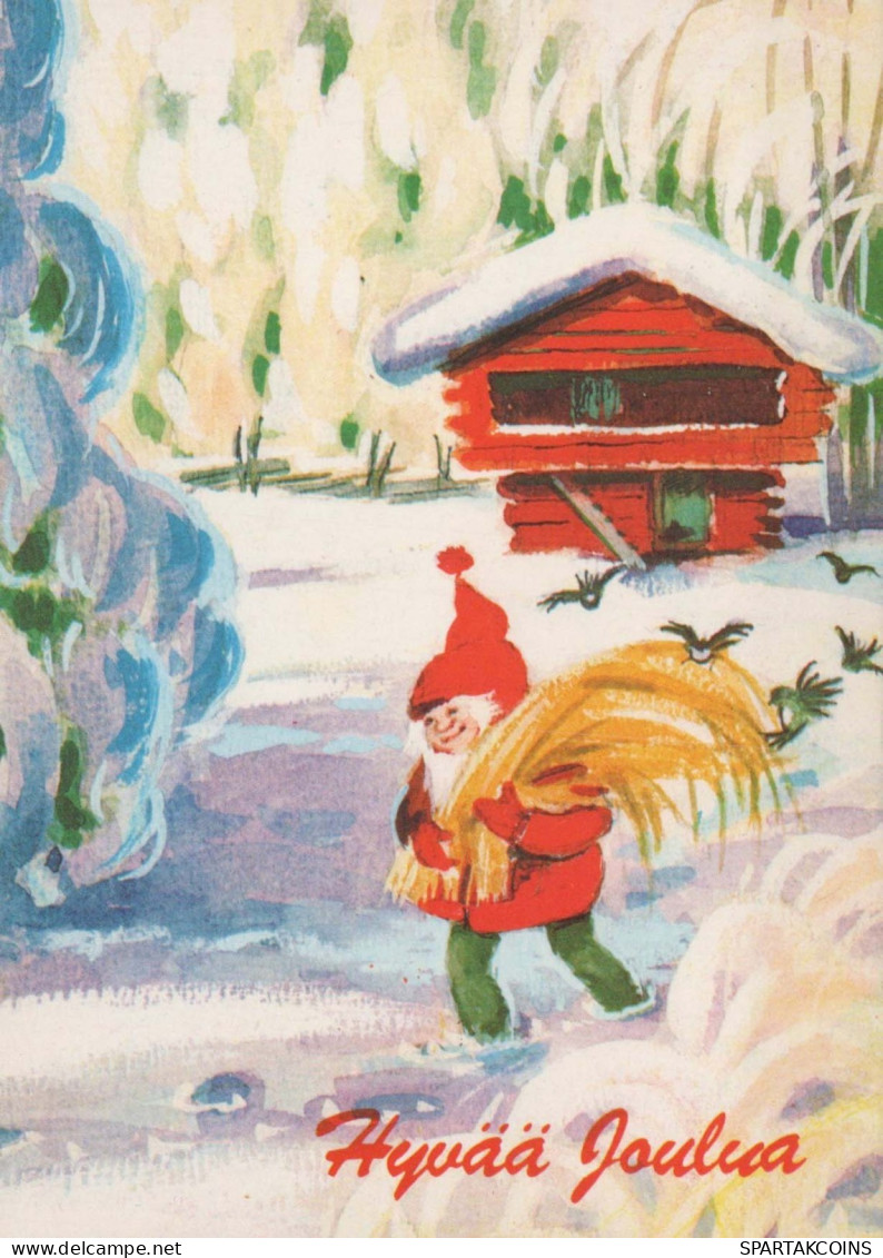 SANTA CLAUS Happy New Year Christmas Vintage Postcard CPSM #PAU591.GB - Santa Claus