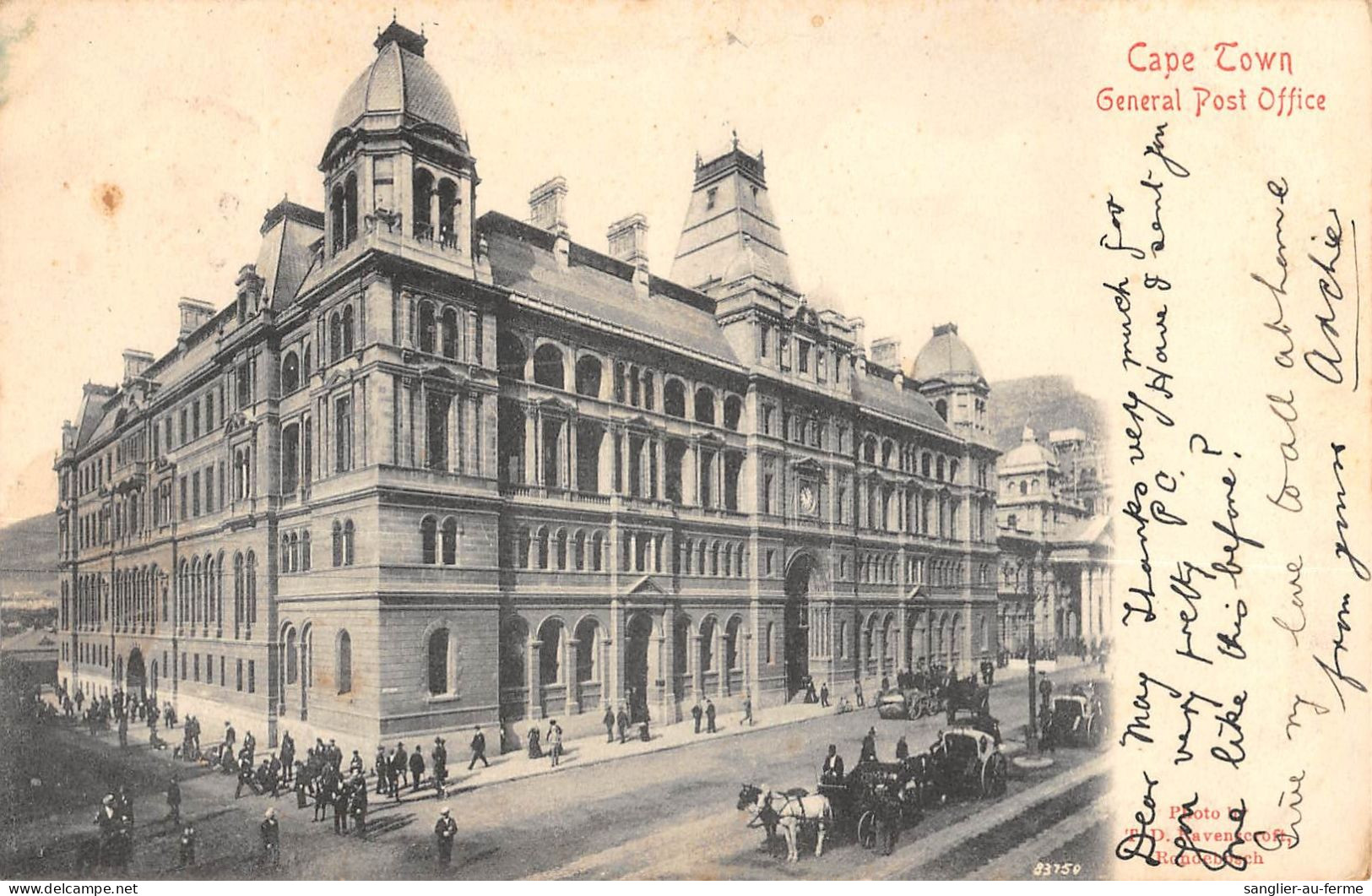 CPA / AFRIQUE DU SUD / CAPE TOWN / GENERAL POST OFFICE - South Africa