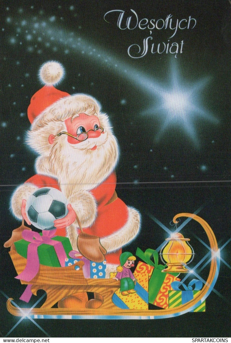 SANTA CLAUS CHRISTMAS Holidays Vintage Postcard CPSM #PAK758.GB - Santa Claus