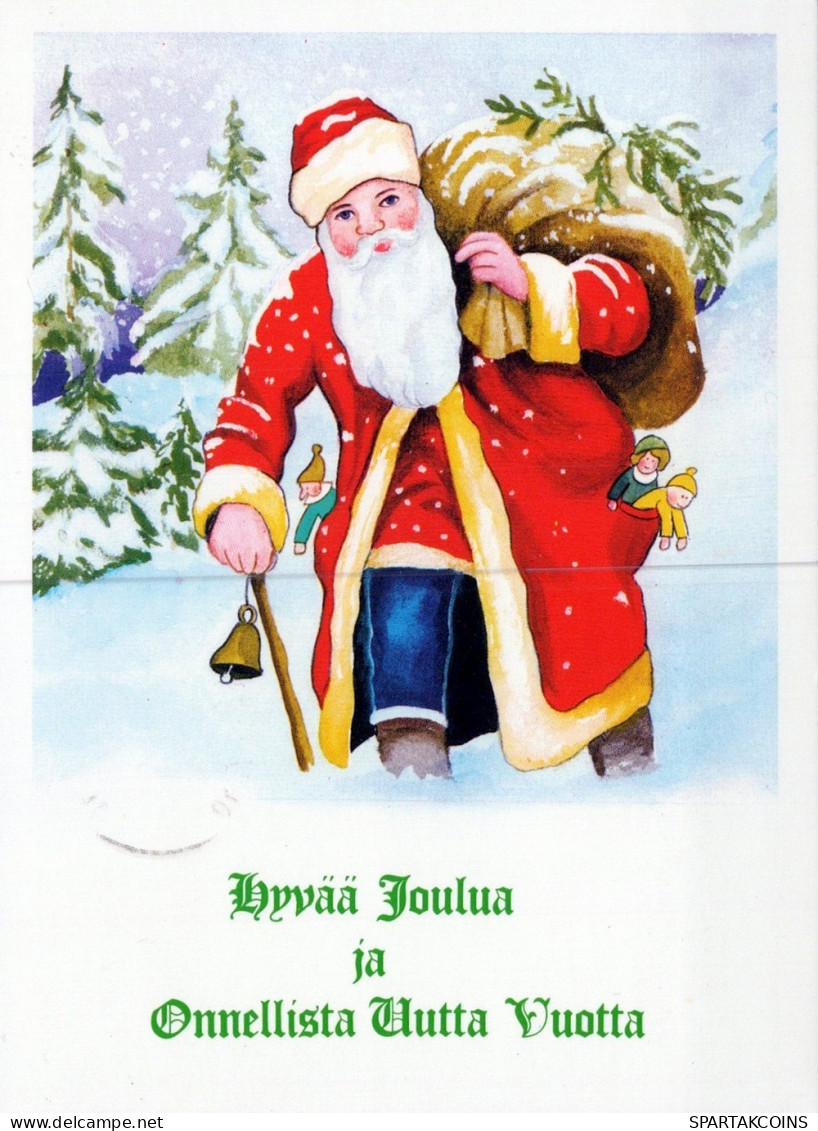 SANTA CLAUS CHRISTMAS Holidays Vintage Postcard CPSM #PAK825.GB - Santa Claus