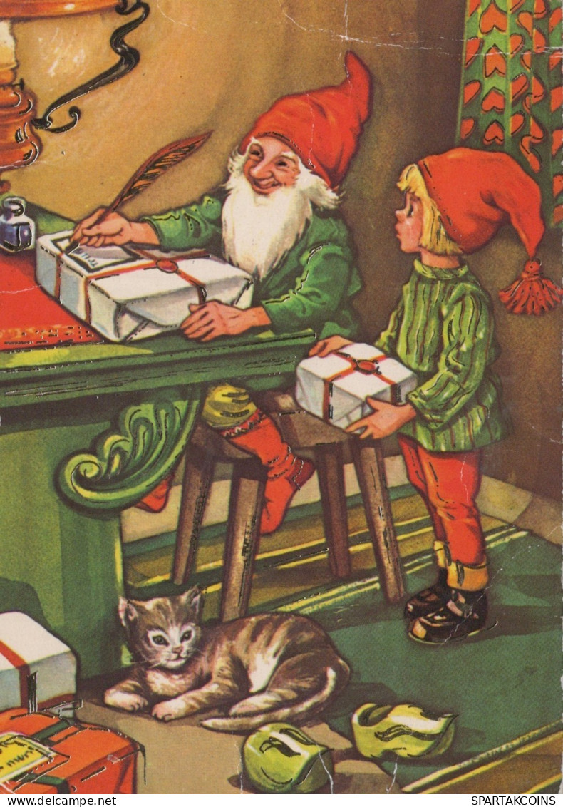 SANTA CLAUS CHILDREN CHRISTMAS Holidays Vintage Postcard CPSM #PAK287.GB - Santa Claus