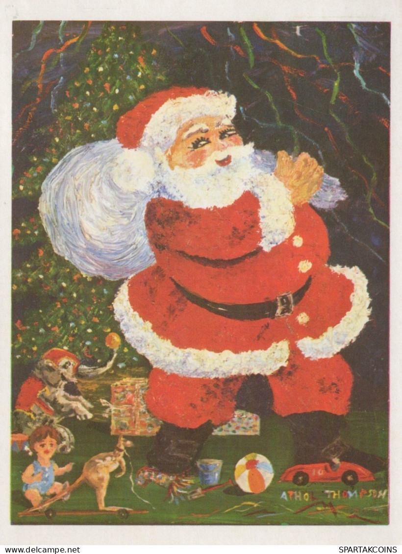 SANTA CLAUS CHRISTMAS Holidays Vintage Postcard CPSM #PAJ718.GB - Santa Claus