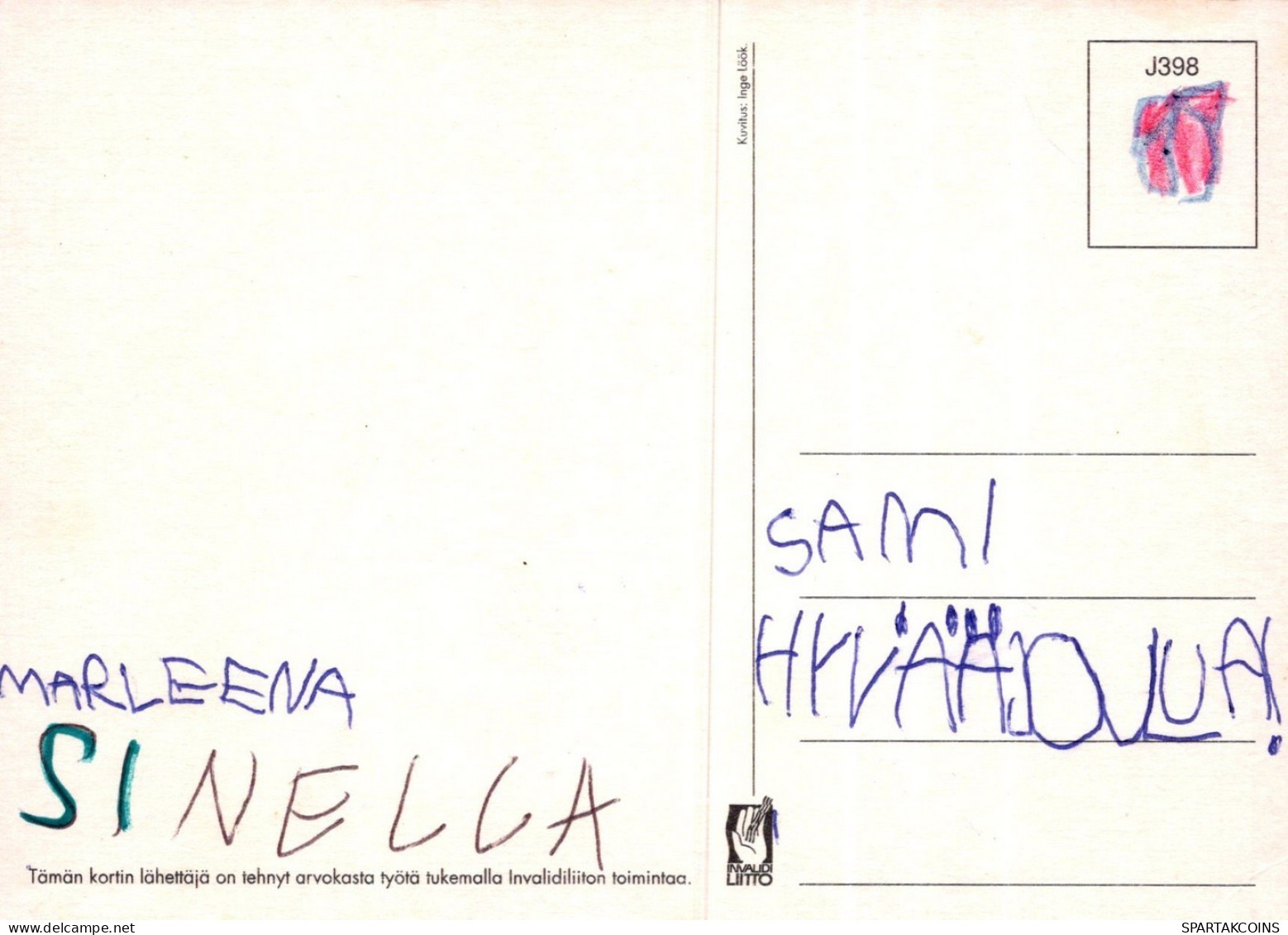SANTA CLAUS CHRISTMAS Holidays Vintage Postcard CPSM #PAK062.GB - Santa Claus