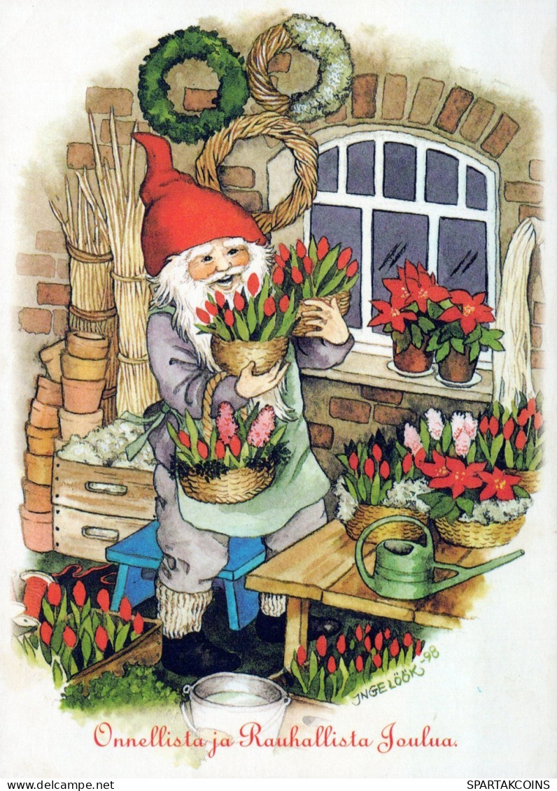 SANTA CLAUS CHRISTMAS Holidays Vintage Postcard CPSM #PAK062.GB - Santa Claus