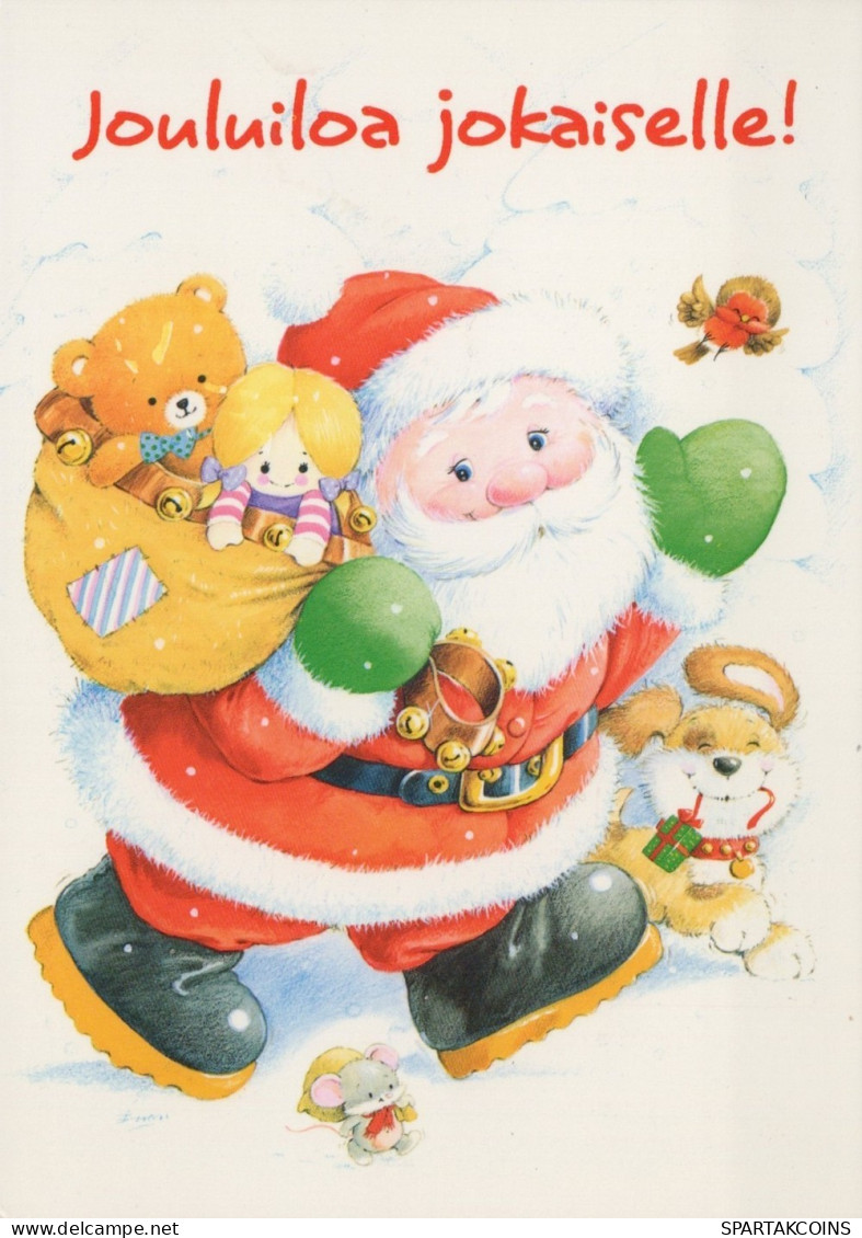 SANTA CLAUS CHRISTMAS Holidays Vintage Postcard CPSM #PAJ649.GB - Santa Claus