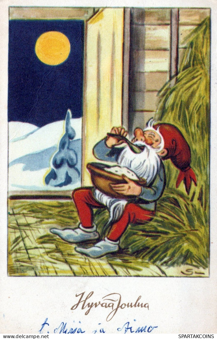 SANTA CLAUS CHRISTMAS Holidays Vintage Postcard CPSMPF #PAJ446.GB - Santa Claus