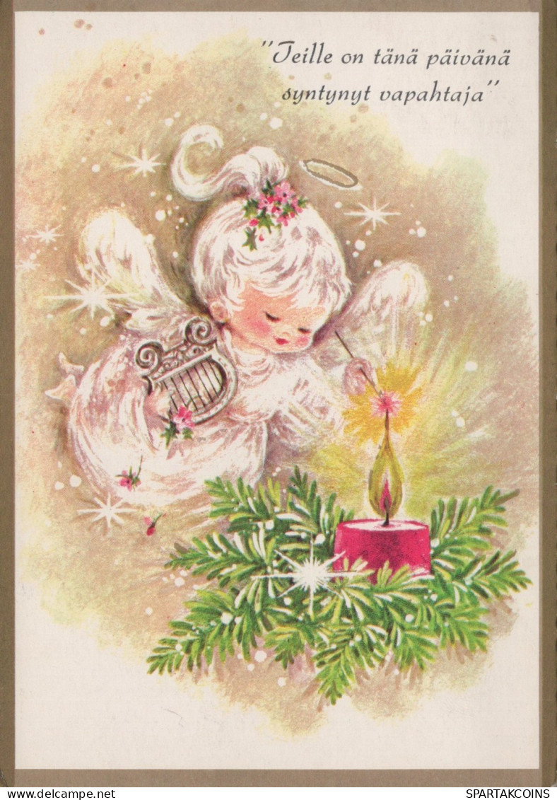 ANGEL CHRISTMAS Holidays Vintage Postcard CPSM #PAH997.GB - Engel