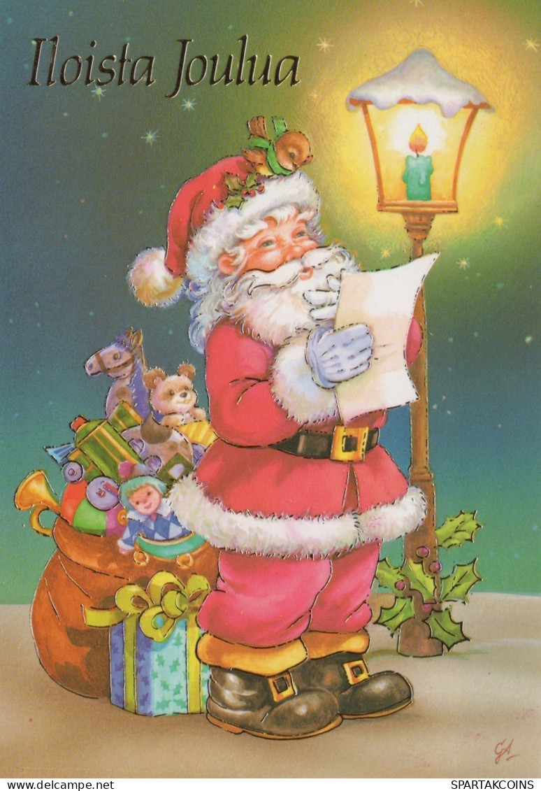 SANTA CLAUS CHRISTMAS Holidays Vintage Postcard CPSM #PAJ580.GB - Santa Claus