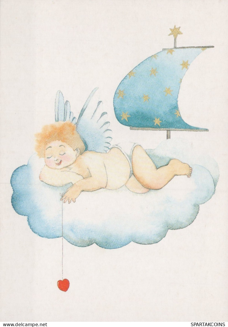 ANGEL CHRISTMAS Holidays Vintage Postcard CPSM #PAH682.GB - Angels